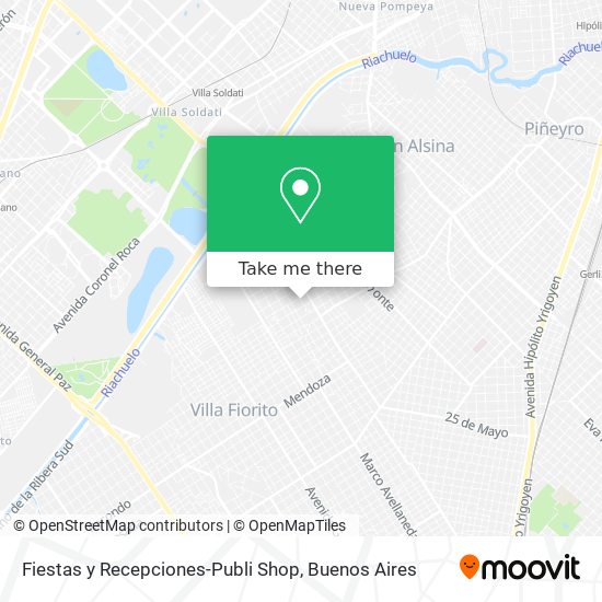 Fiestas y Recepciones-Publi Shop map