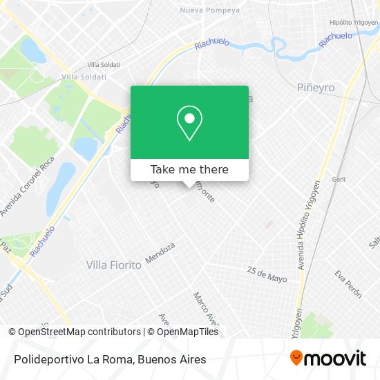 Polideportivo La Roma map