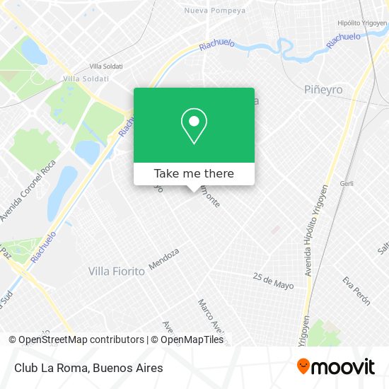 Club La Roma map