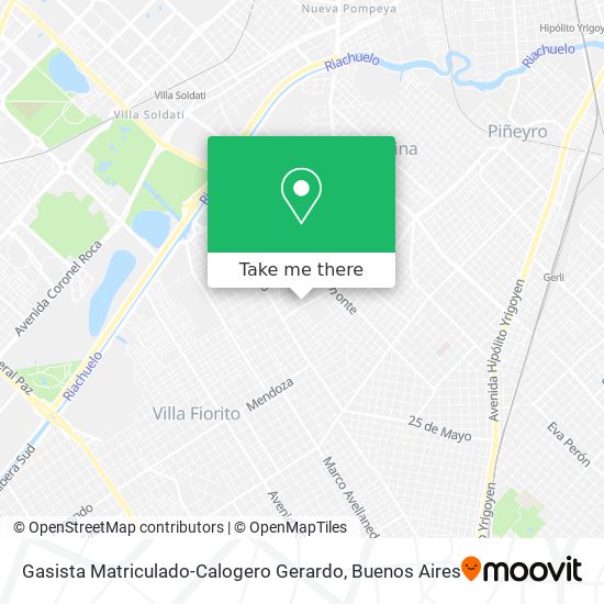 Mapa de Gasista Matriculado-Calogero Gerardo