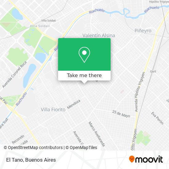 Mapa de El Tano