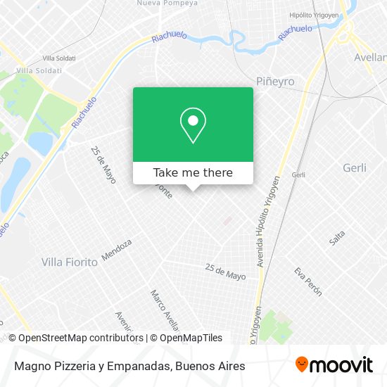 Mapa de Magno Pizzeria y Empanadas