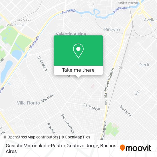 Mapa de Gasista Matriculado-Pastor Gustavo Jorge