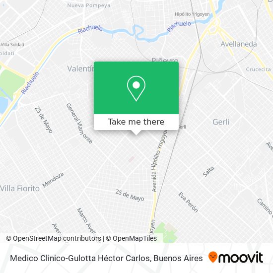 Medico Clinico-Gulotta Héctor Carlos map