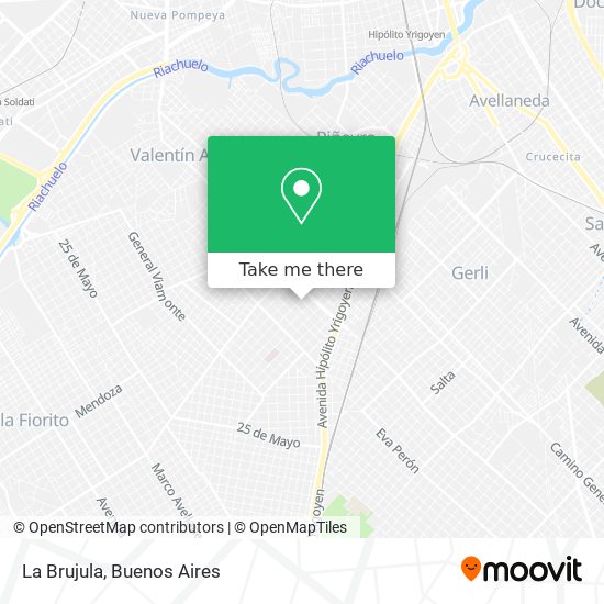Mapa de La Brujula