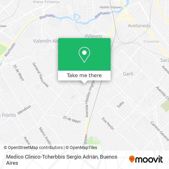Medico Clinico-Tcherbbis Sergio Adrián map