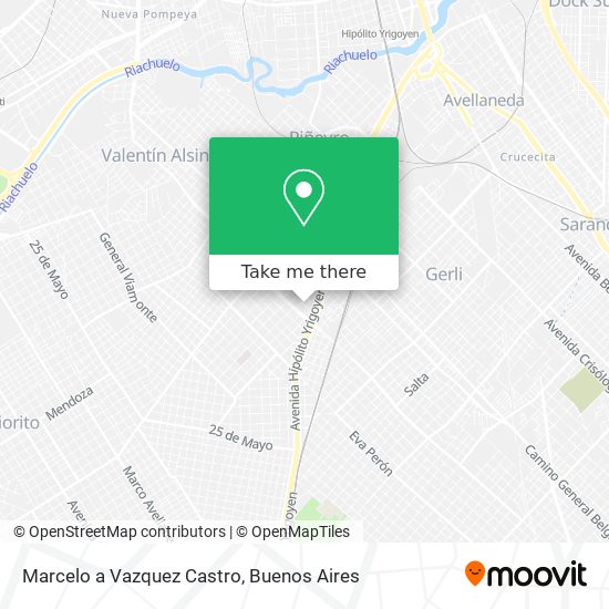 Marcelo a Vazquez Castro map