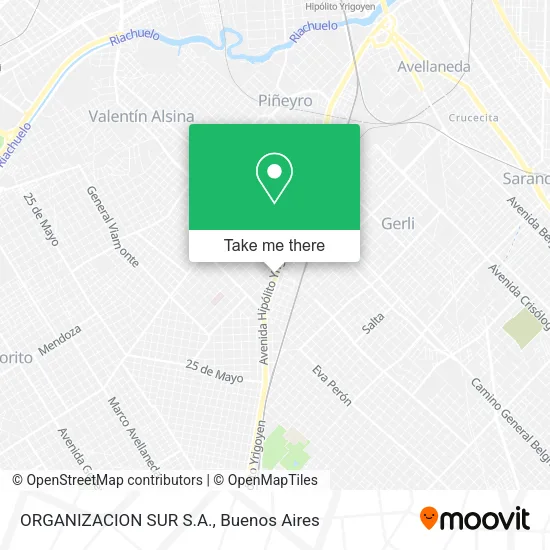 Mapa de ORGANIZACION SUR S.A.
