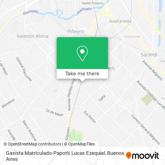 Gasista Matriculado-Papotti Lucas Ezequiel map