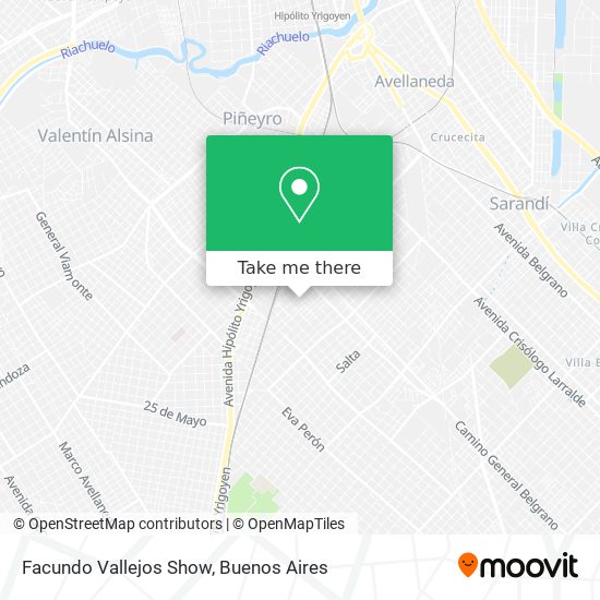 Facundo Vallejos Show map