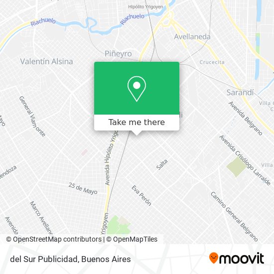 del Sur Publicidad map