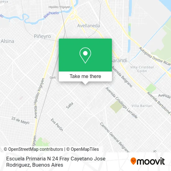 Mapa de Escuela Primaria N 24 Fray Cayetano Jose Rodriguez
