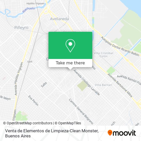 Venta de Elementos de Limpieza-Clean Monster map