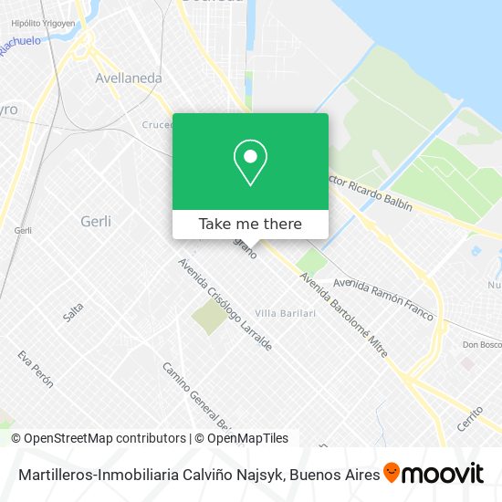 Martilleros-Inmobiliaria Calviño Najsyk map