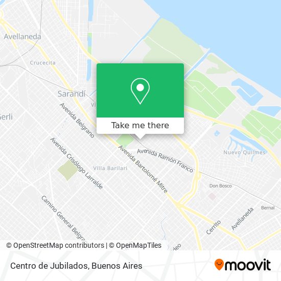 Mapa de Centro de Jubilados