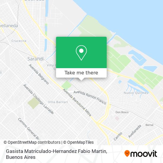 Gasista Matriculado-Hernandez Fabio Martin map