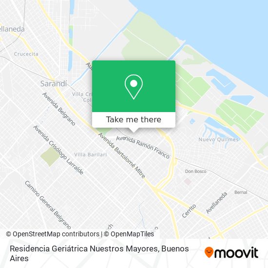 Mapa de Residencia Geriátrica Nuestros Mayores