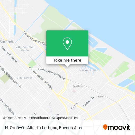 Mapa de N. Oroã±O - Alberto Lartigau
