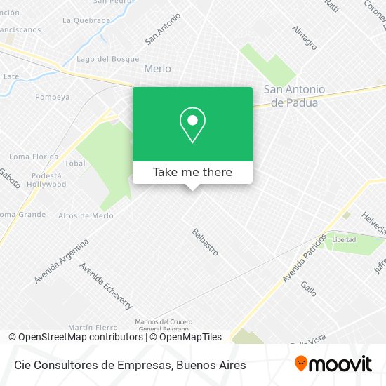 Cie Consultores de Empresas map