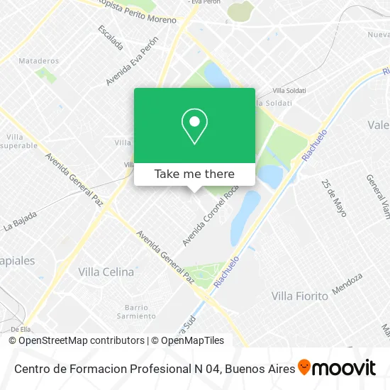 Mapa de Centro de Formacion Profesional N 04