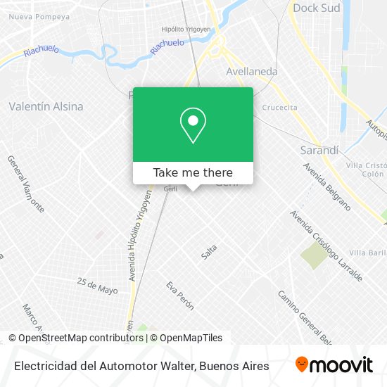 Electricidad del Automotor Walter map