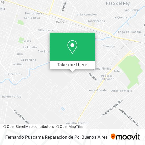 Fernando Puscama Reparacion de Pc map