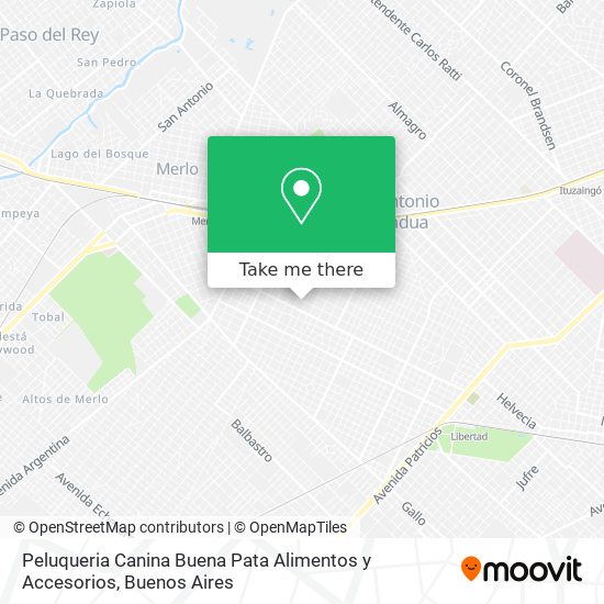 Peluqueria Canina Buena Pata Alimentos y Accesorios map