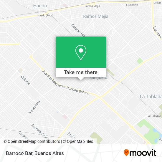 Barroco Bar map