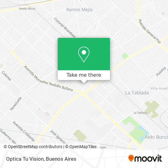 Optica Tu Vision map