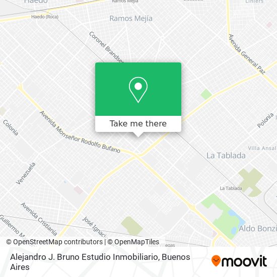 Alejandro J. Bruno Estudio Inmobiliario map