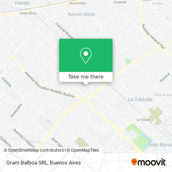 Gram Balboa SRL map