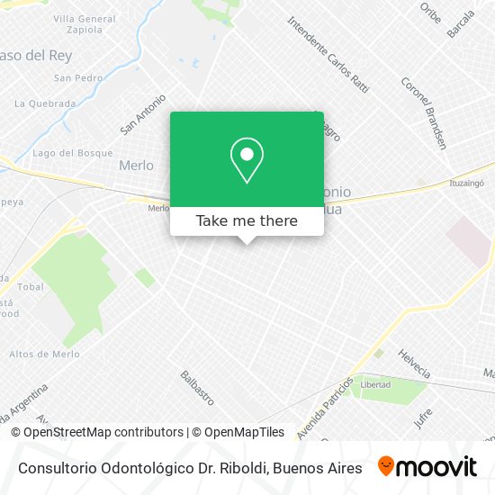 Mapa de Consultorio Odontológico Dr. Riboldi