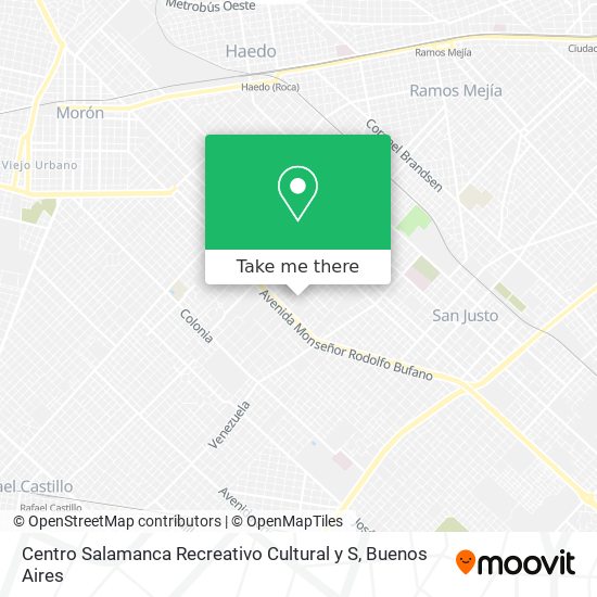 Centro Salamanca Recreativo Cultural y S map