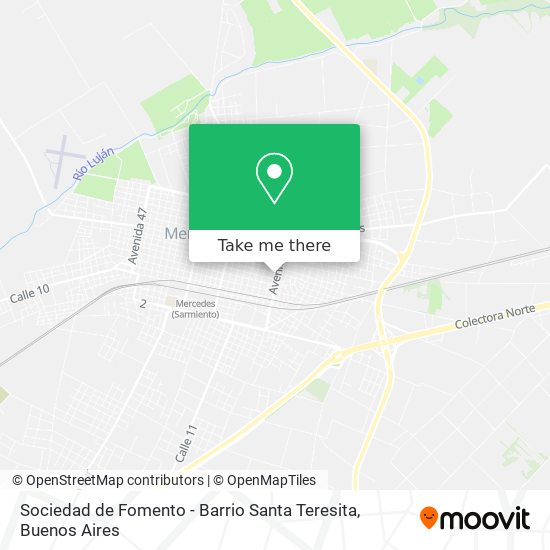 Sociedad de Fomento - Barrio Santa Teresita map