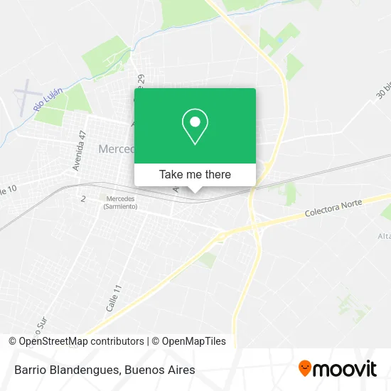 Barrio Blandengues map
