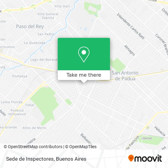 Sede de Inspectores map