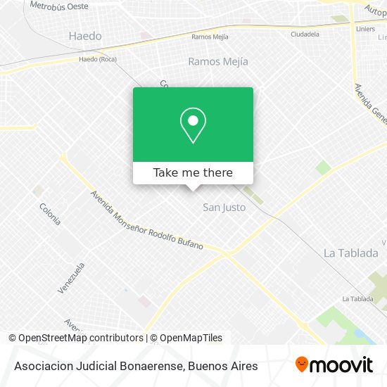 Mapa de Asociacion Judicial Bonaerense