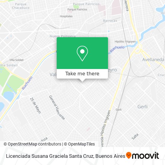 Licenciada Susana Graciela Santa Cruz map