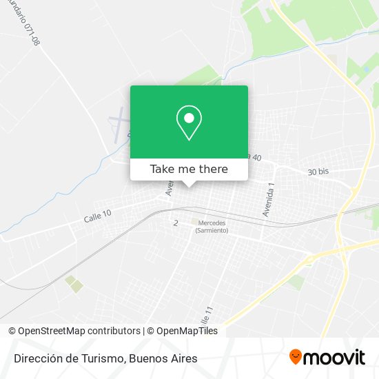 Dirección de Turismo map