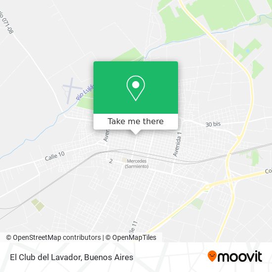 El Club del Lavador map