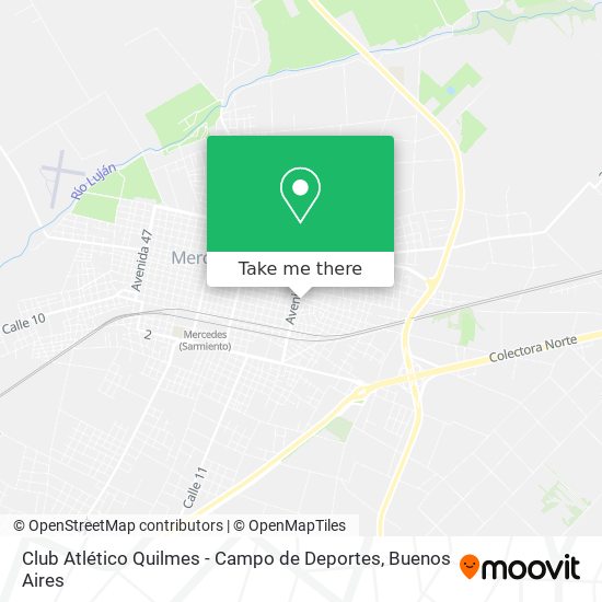 Club Atlético Quilmes - Campo de Deportes map