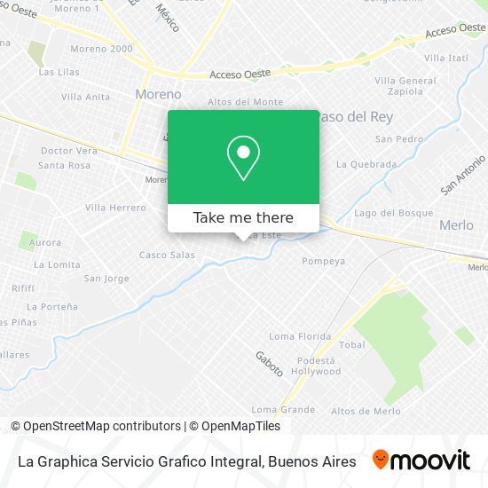 Mapa de La Graphica Servicio Grafico Integral