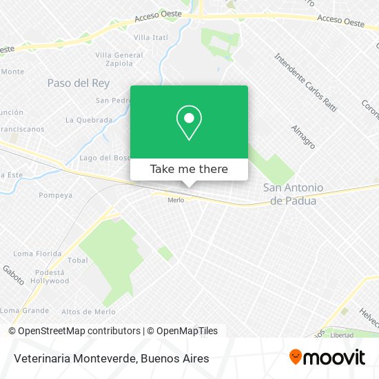 Veterinaria Monteverde map
