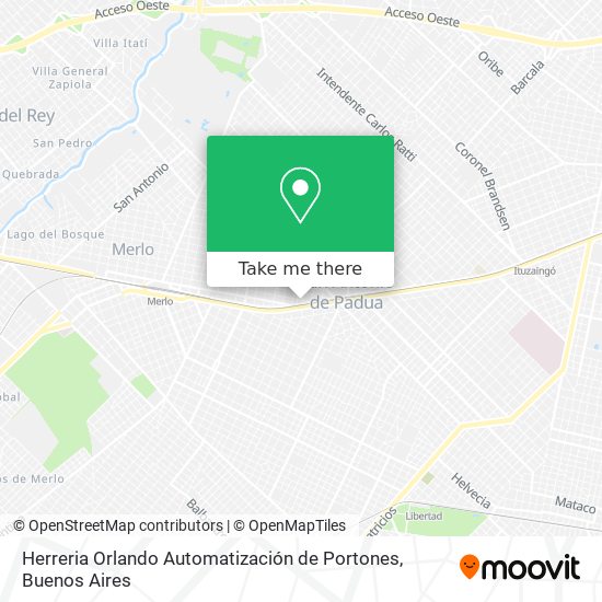 Herreria Orlando Automatización de Portones map