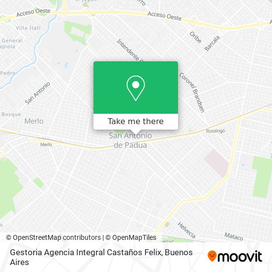 Mapa de Gestoria Agencia Integral Castaños Felix