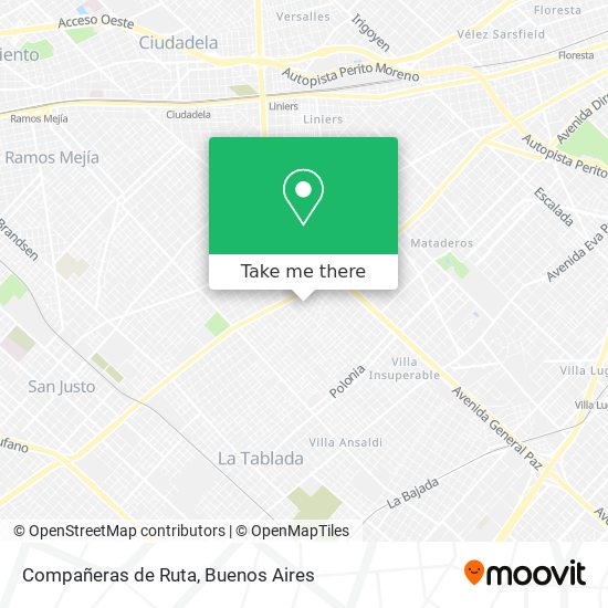 Compañeras de Ruta map