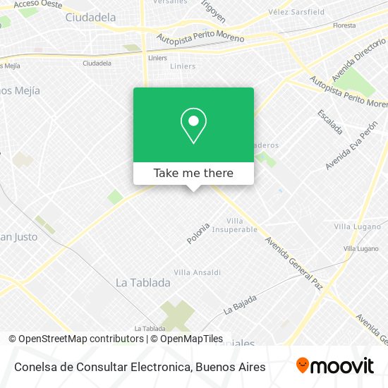 Conelsa de Consultar Electronica map