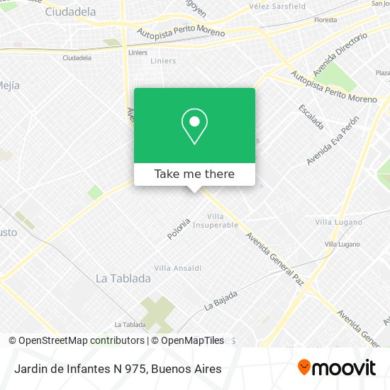 Jardin de Infantes N 975 map