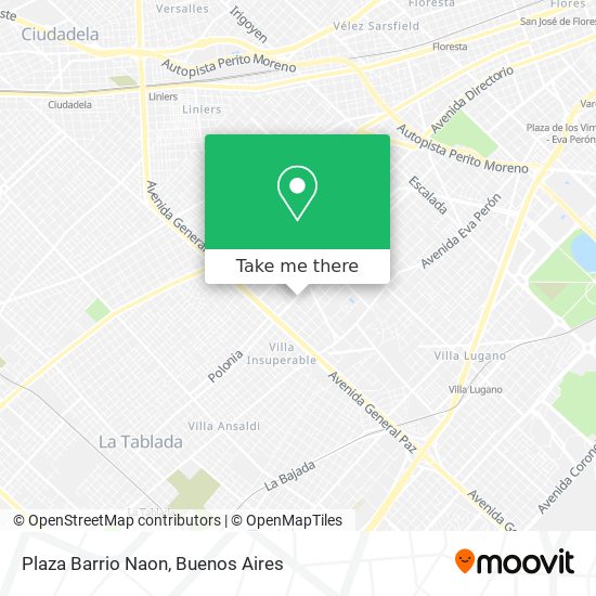 Plaza Barrio Naon map