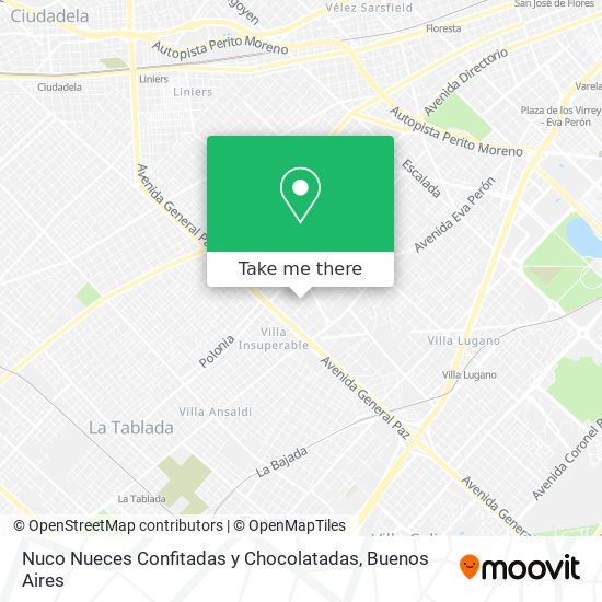 Nuco Nueces Confitadas y Chocolatadas map